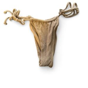 pacsun gold sparkly  bikini bottoms